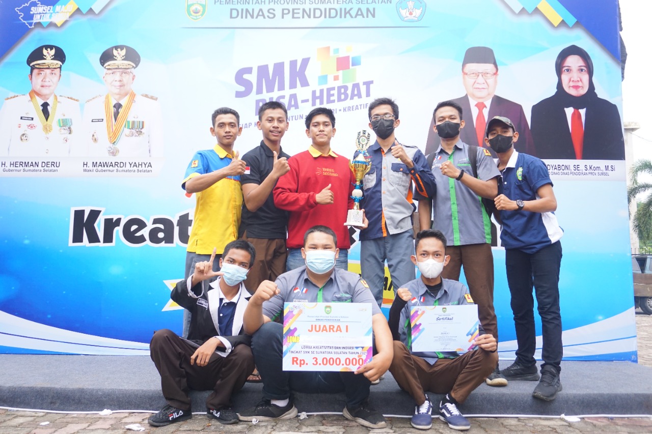 SMK Negeri 2 Palembang Menjadi Juara 1 Lomba Water Treatment Di Ajang Pameran Kreativitas Dan Inovasi tingkat SMK Se-Sumatera Selatan Tahun 2021