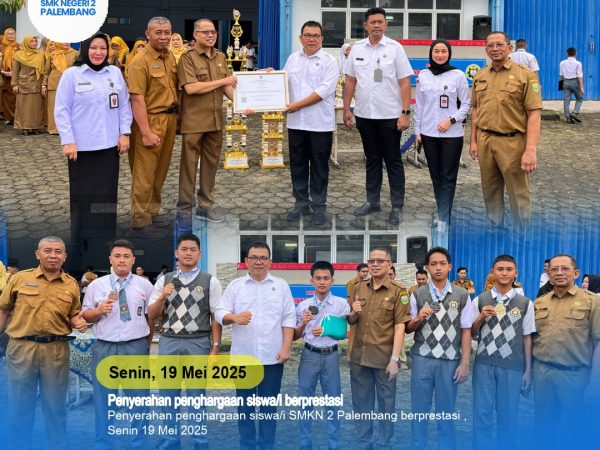 Penyerahan penghargaan kepada Siswa SMKN 2 Palembang berprestasi. Penyerahan penghargaan kepada Siswa SMKN 2 Palembang berprestasi.