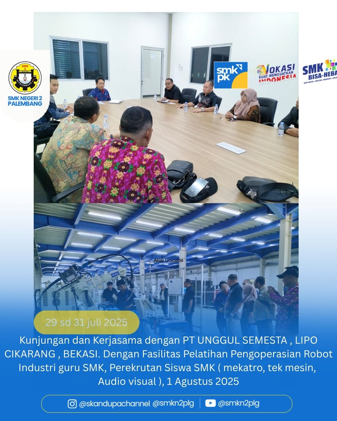 Kunjungan dan Kerjasama dengan Industri dan Studi Tiru ke SMKN 39 Jakarta.