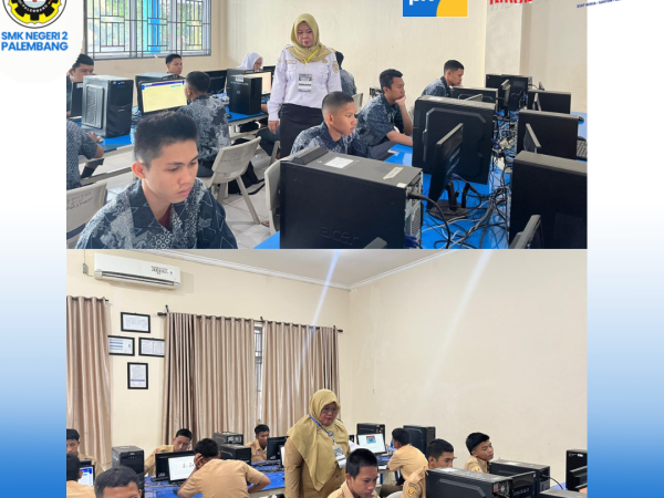 Pelaksanaan Tes Kemampuan Akademik (TKA) Siswa kelas XII SMKN 2 Palembang Senin s.d Kamis, 3 s.d 6 Nov 2025.