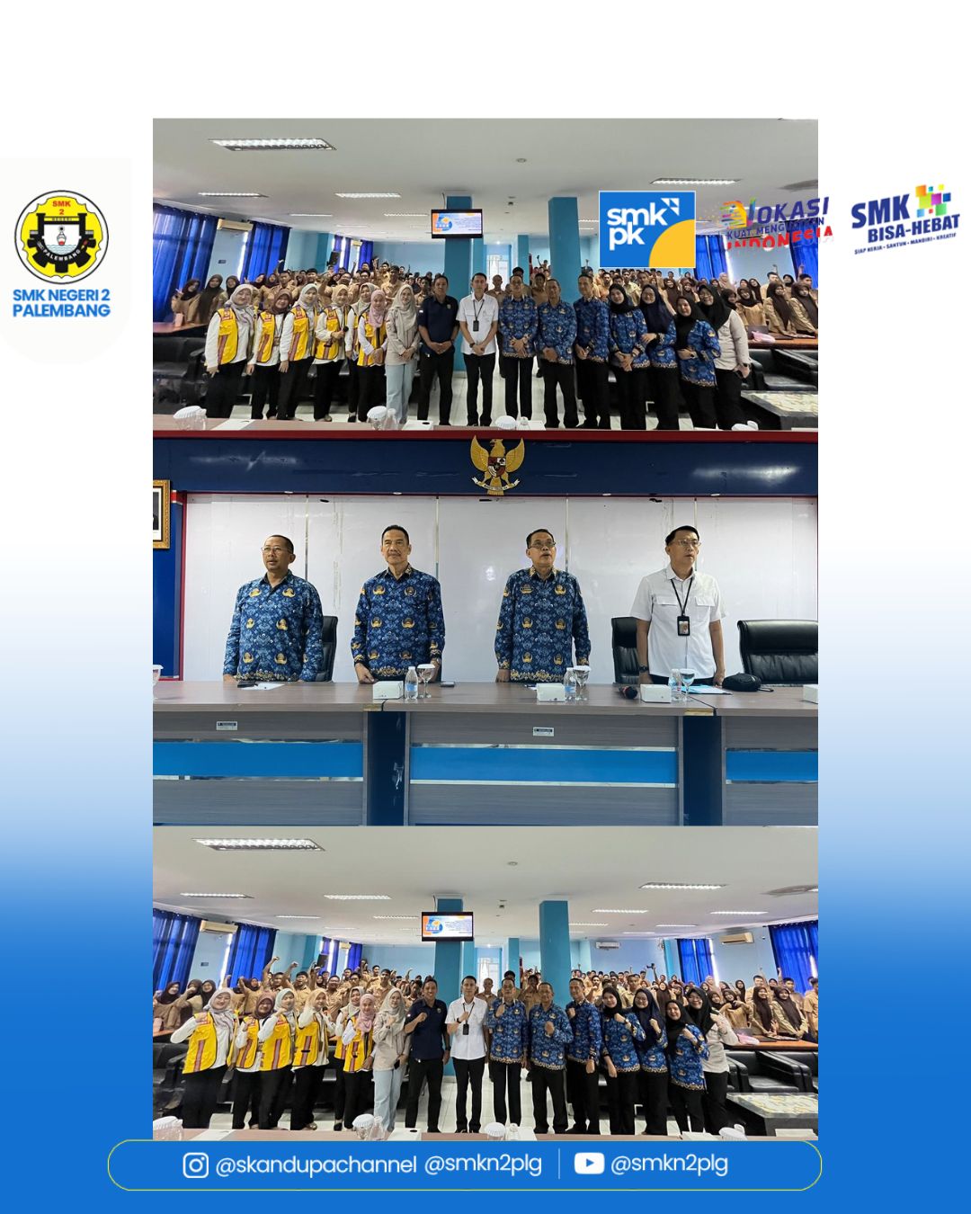 Kegiatan Pemberian Kompetensi Tambahan (PKT) dan Uji Kompetensi Tenaga Kerja Konstruksi (TKK) Terampil program vokasi bagi lulusan/calon lulusan SMK Bidang konstruksi di SMKN 2 Palembang PUPR TA 2026 oleh Kementerian Pekerjaan Umum Direktorat Jenderal Bina Konstruksi Balai Jasa konstruksi Wilayah II Palembang. April 2026