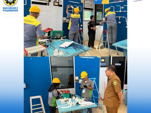 Pelaksanaan kegiatan Uji Kompetensi Keahlian (UKK) SMKN 2 Palembang, April 2026.