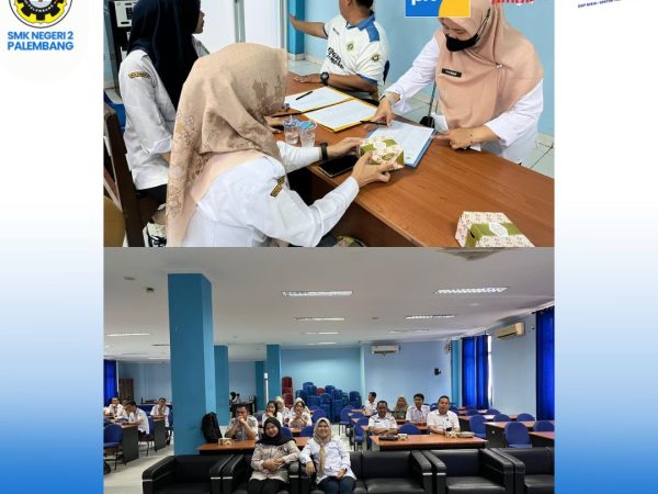Kegiatan Sosialisasi SPMB SMKN 2 Palembang Jalur Akademik dan Non Akademik Kepada SMP/MTS Tahun Ajaran 2026/2027 , Rabu 13 Mei 2026.