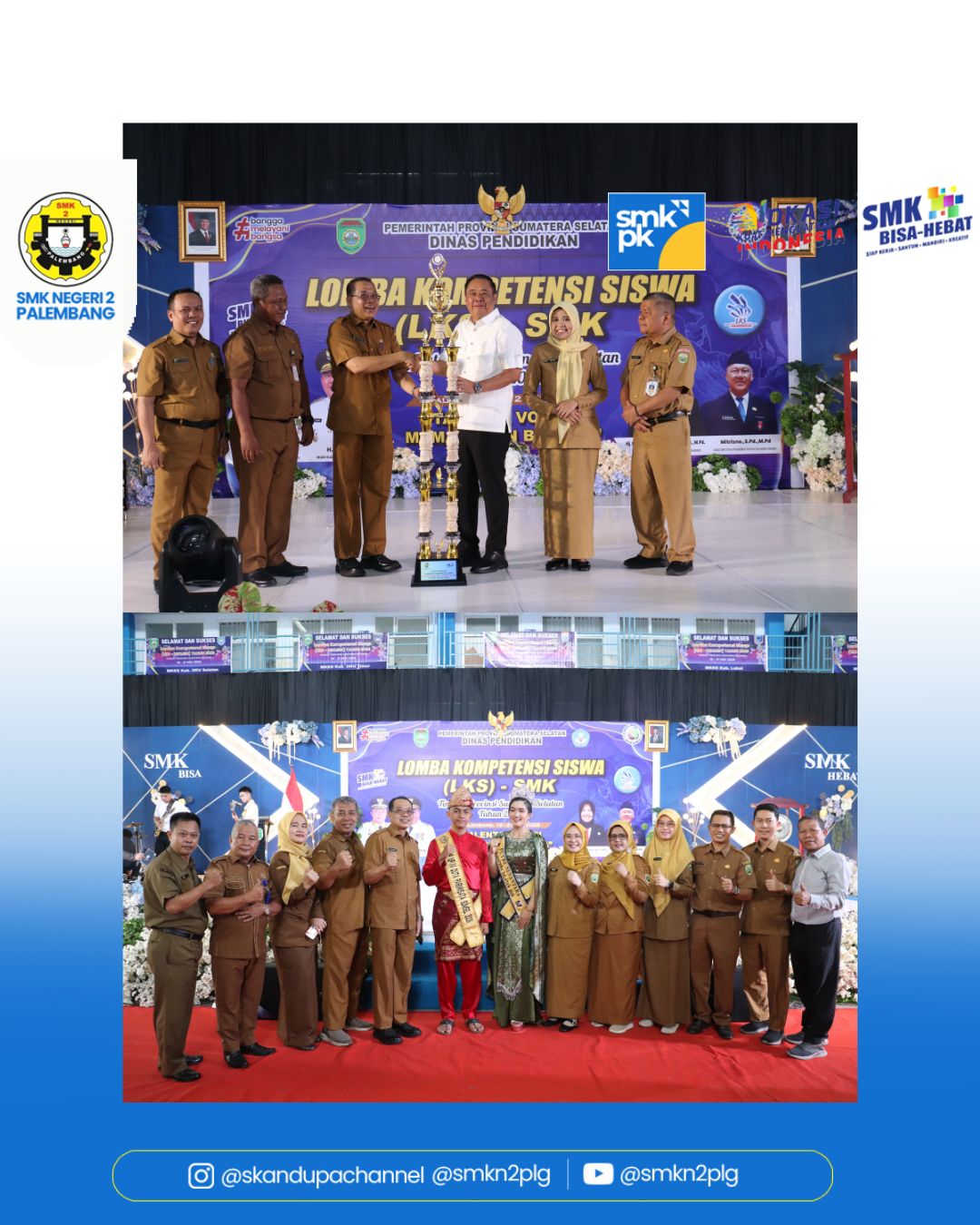 Kegiatan Pembukaan Lomba Kompetensi Siswa (LKS) Sekolah Menengah Kejuruan (SMK) tingkat Provinsi Sumatera Selatan.