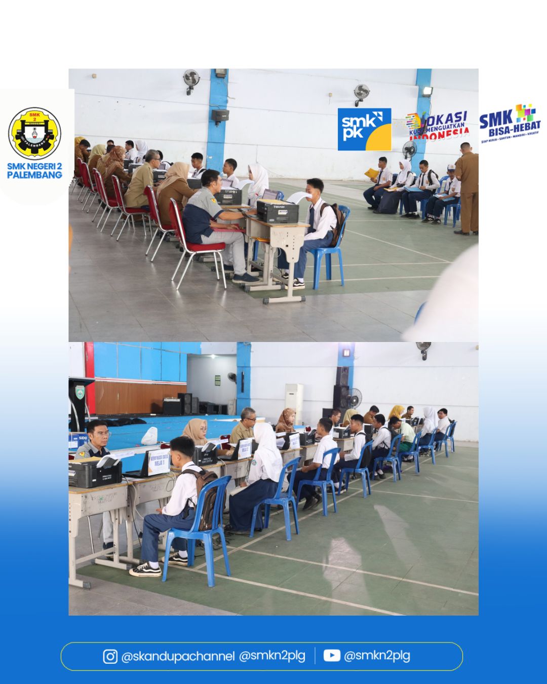 Sistem Penerimaan Murid Baru (SPMB) SMK N 2 Palembang Tahun 2026 melalui 3 jalur.