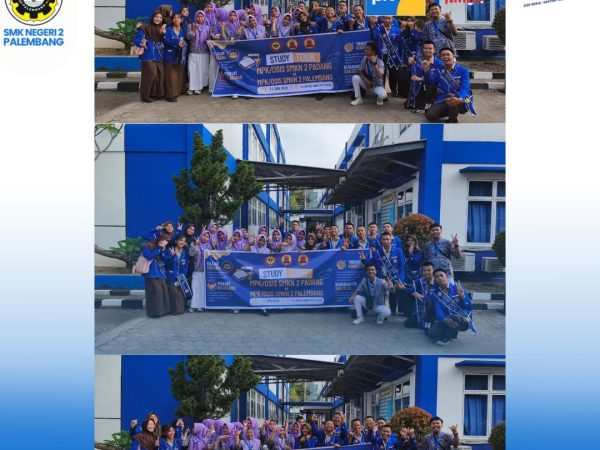 Kunjungan studi dan silaturrahmi SMKN 2 Padang ke SMKN 2 Palembang, Kamis 11 Juni 2026.