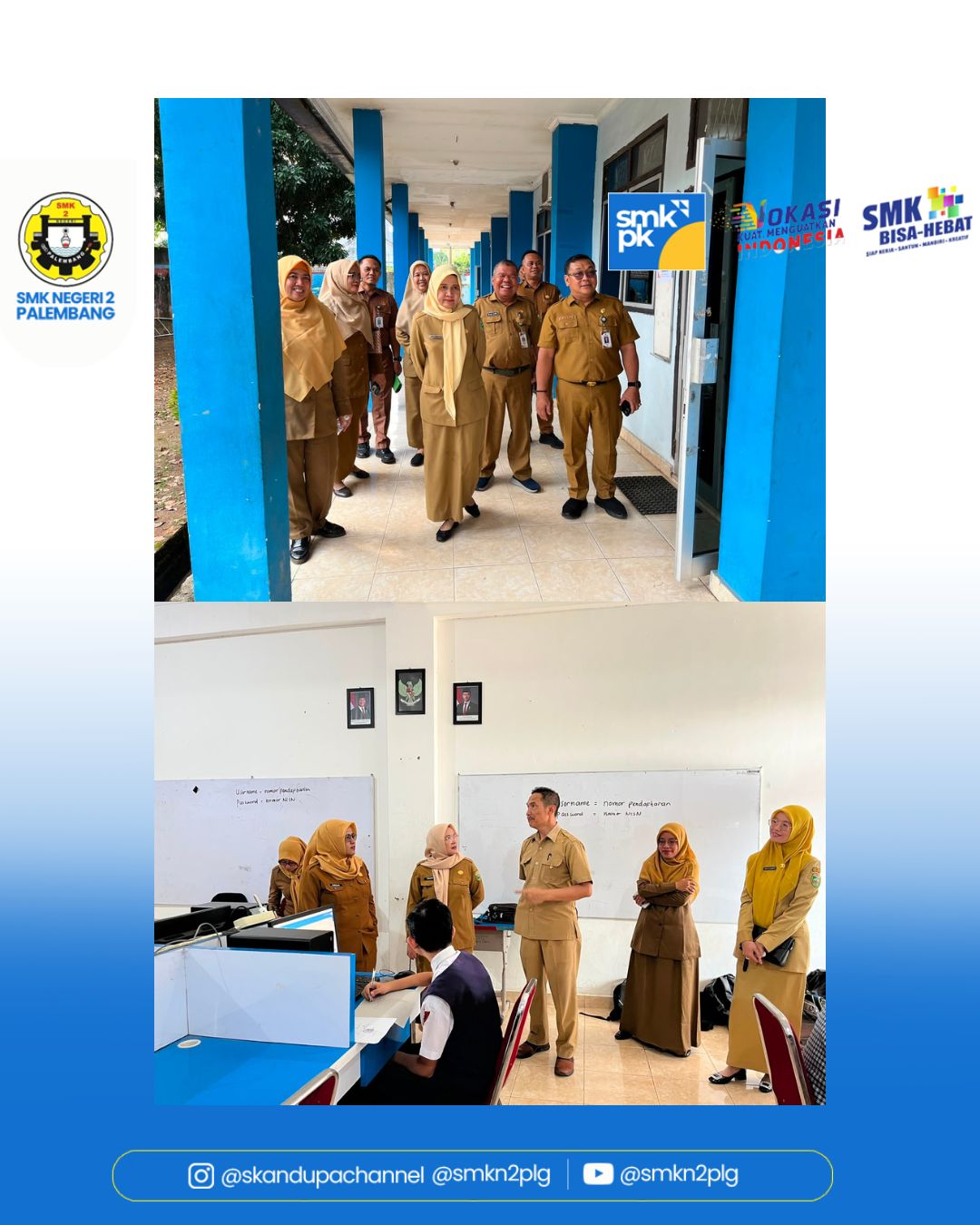 Pelaksanaan kegiatan Tes Akademik minat dan bakat SPMB Tahap 2 SMKN 2 Palembang, Senin s.d Selasa 22 s.d 23 Juni 2026.