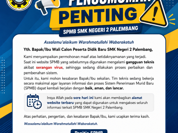INFORMASI PENTING KELULUSAN SPMB TAHAP 2 JALUR MINAT DAN BAKAT