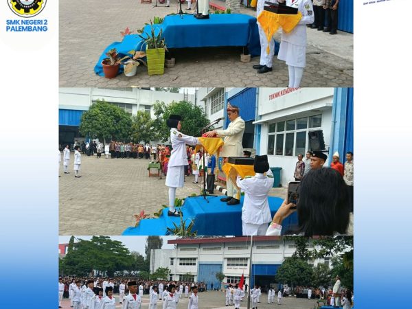 Merah Putih Berkibar, Semangat Merdeka Tak Pernah Pudar. Upacara Bendera HUT RI ke-81, Senin, 17 Agustus 2026.
