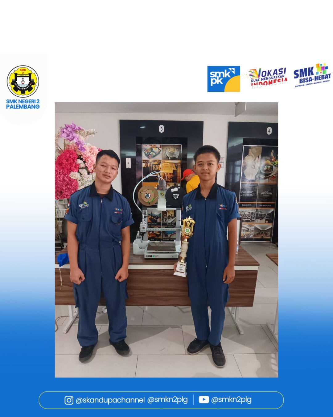 ALHAMDULILLAH - JUARA 1   Selamat dan sukses kepada siswa berprestasi SMK Negeri 2 Palembang